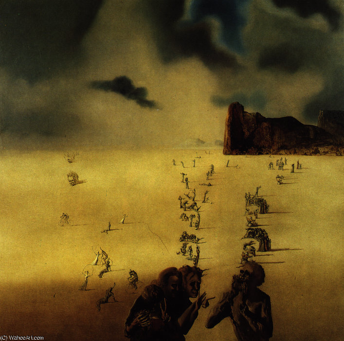 Wikioo.org - The Encyclopedia of Fine Arts - Painting, Artwork by Salvador Dali - Perspectives, 1937