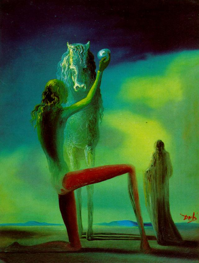 Wikioo.org - The Encyclopedia of Fine Arts - Painting, Artwork by Salvador Dali - Knights of Death, 1937