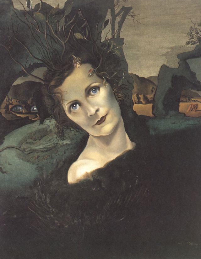 WikiOO.org - Enciklopedija dailės - Tapyba, meno kuriniai Salvador Dali - Lady Louis Mountbatten, 1940