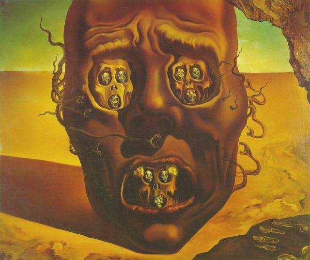 Wikioo.org - The Encyclopedia of Fine Arts - Painting, Artwork by Salvador Dali - Visage of War, 1940