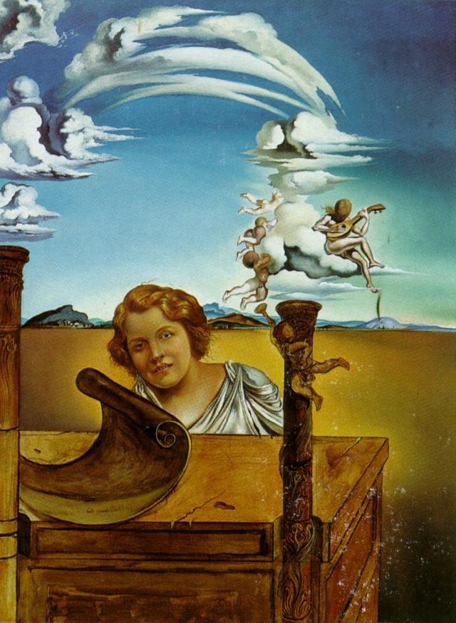 Wikioo.org - The Encyclopedia of Fine Arts - Painting, Artwork by Salvador Dali - Melancholy, 1942
