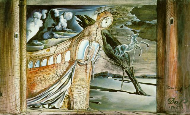 WikiOO.org - Εγκυκλοπαίδεια Καλών Τεχνών - Ζωγραφική, έργα τέχνης Salvador Dali - Decor for 'Romeo et Juliet', 1942