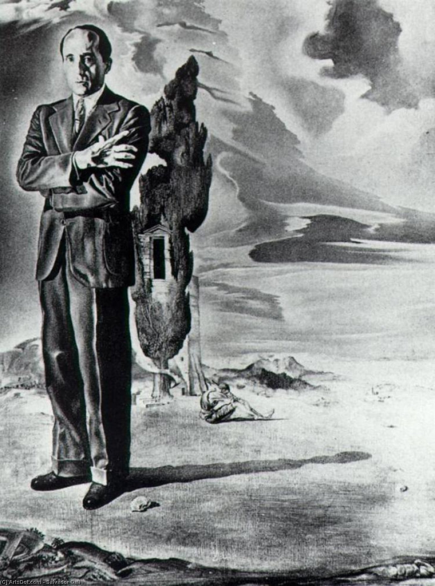 Wikioo.org – L'Enciclopedia delle Belle Arti - Pittura, Opere di Salvador Dali - Ritratto del Marchese de cuevas , 1942