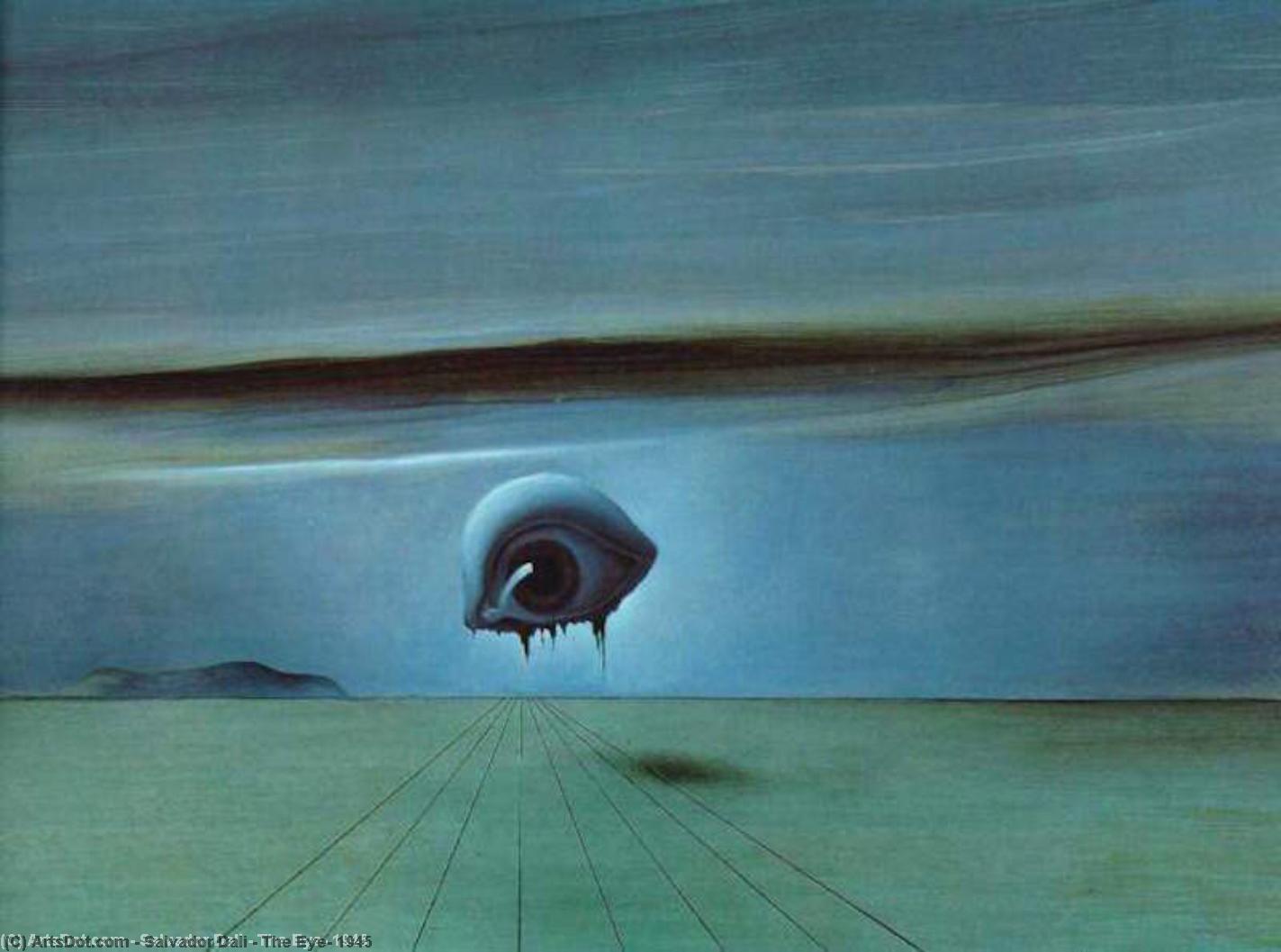 Wikoo.org - موسوعة الفنون الجميلة - اللوحة، العمل الفني Salvador Dali - The Eye, 1945