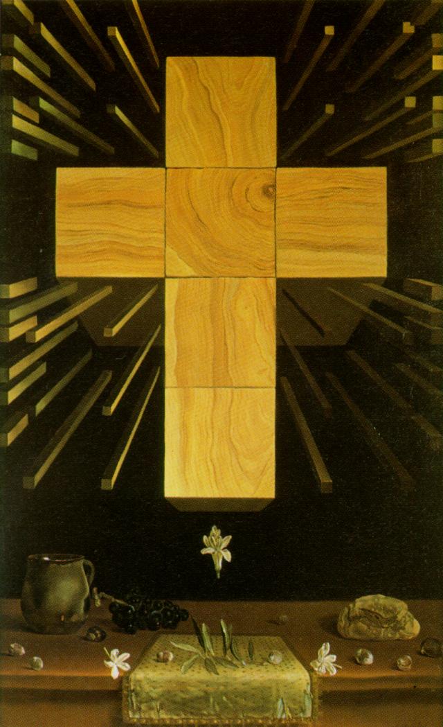 WikiOO.org - אנציקלופדיה לאמנויות יפות - ציור, יצירות אמנות Salvador Dali - Arithmosophic Cross, 1952