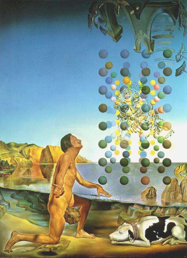Wikioo.org - The Encyclopedia of Fine Arts - Painting, Artwork by Salvador Dali - DalH Nude, 1954