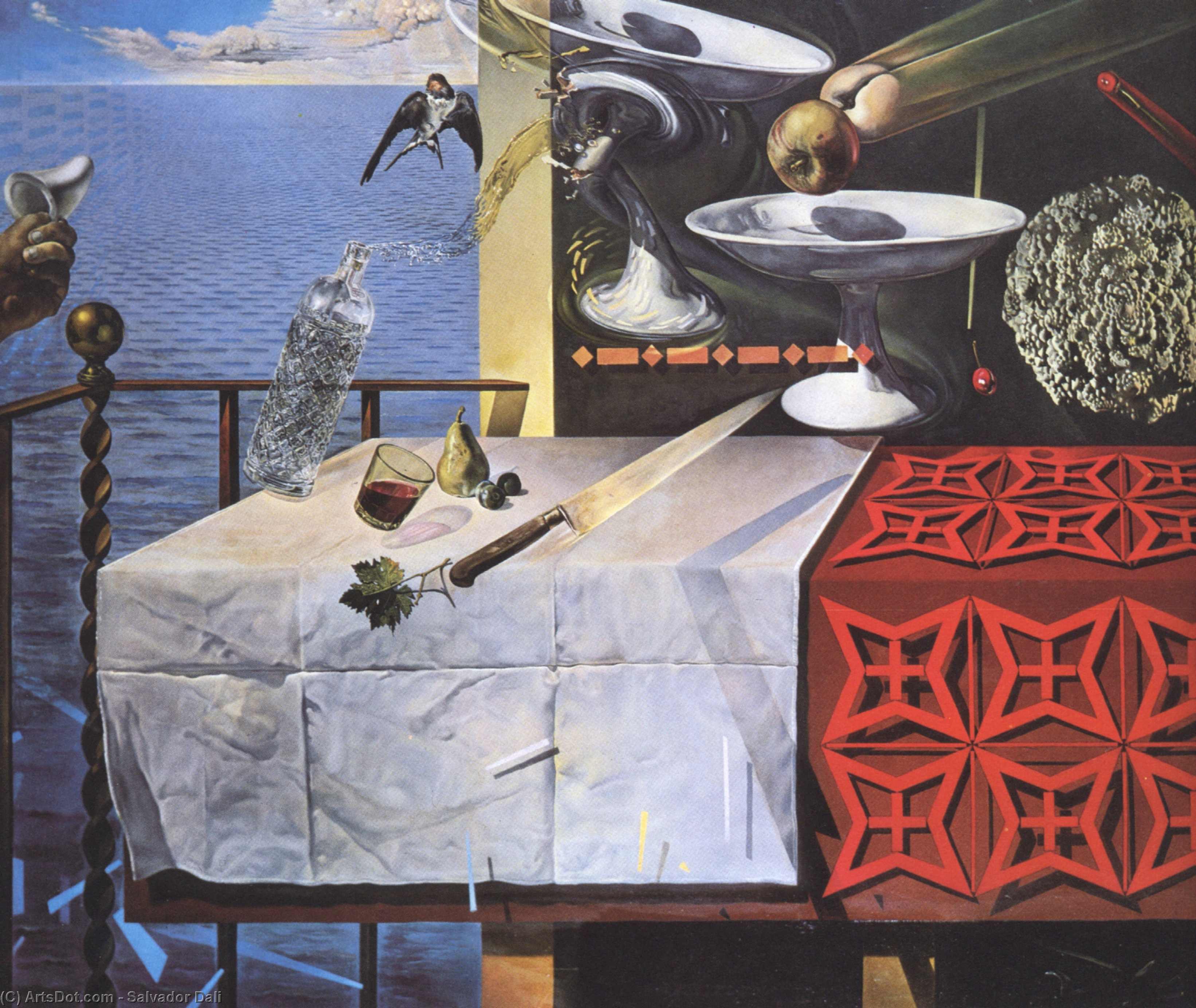 WikiOO.org - 百科事典 - 絵画、アートワーク Salvador Dali - 自然モルテ ビバンテ  生活  まだ  人生  1956