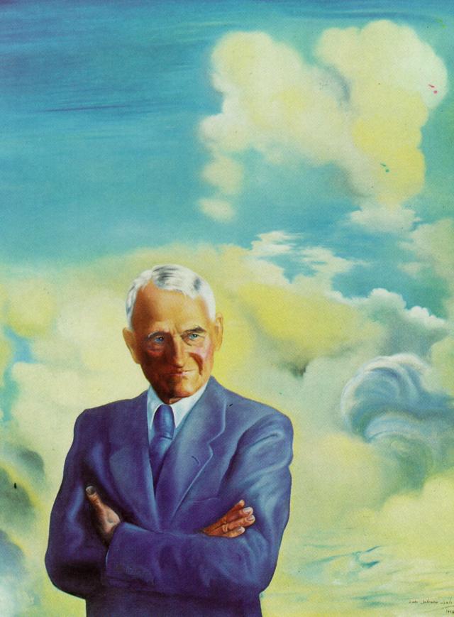 Wikioo.org - The Encyclopedia of Fine Arts - Painting, Artwork by Salvador Dali - Portrait of Sir James Dunn, 1958