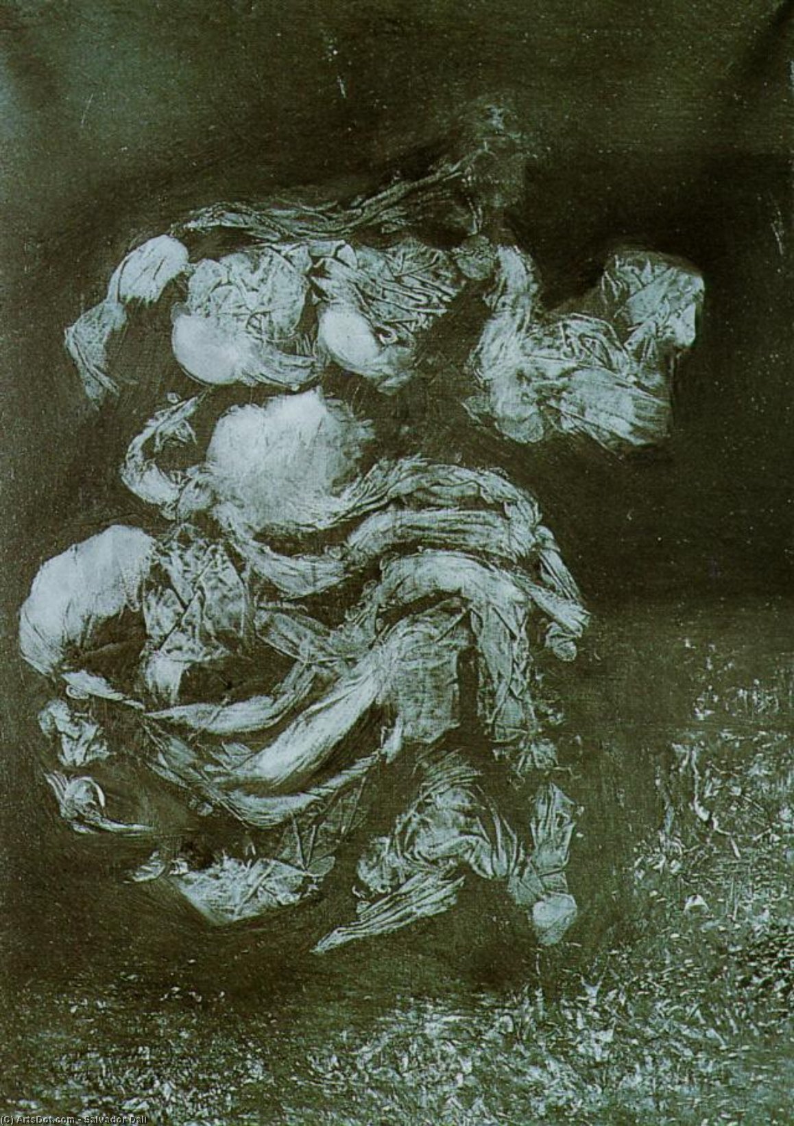 Wikioo.org - Bách khoa toàn thư về mỹ thuật - Vẽ tranh, Tác phẩm nghệ thuật Salvador Dali - A Fate of the Parthenon, 1960