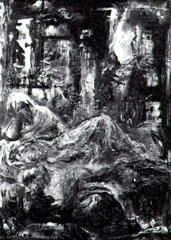 Wikioo.org - Bách khoa toàn thư về mỹ thuật - Vẽ tranh, Tác phẩm nghệ thuật Salvador Dali - Mohammed's Dream, 1963