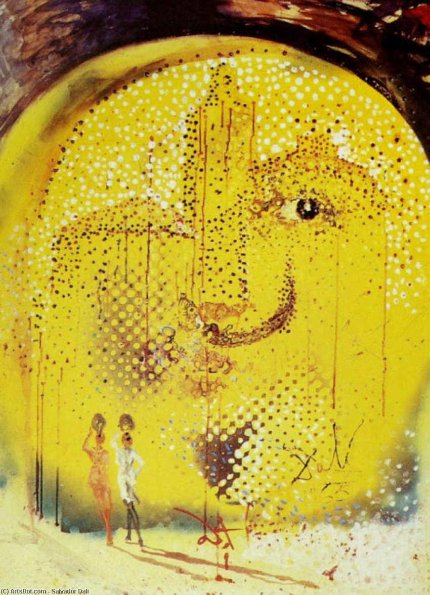 Wikioo.org - Bách khoa toàn thư về mỹ thuật - Vẽ tranh, Tác phẩm nghệ thuật Salvador Dali - The Sun of DalH, 1965