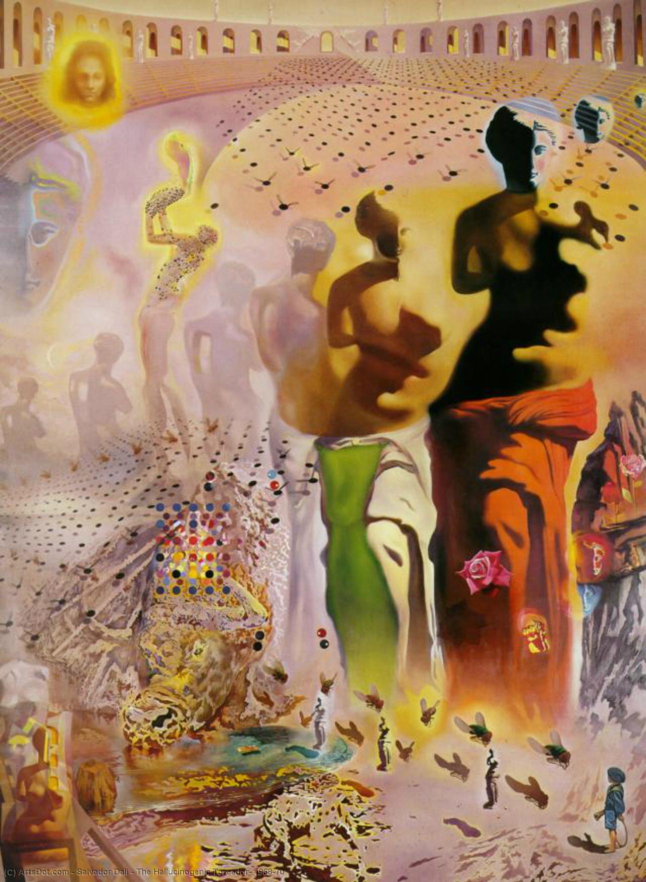 WikiOO.org - Enciklopedija dailės - Tapyba, meno kuriniai Salvador Dali - The Hallucinogenic Toreador, 1968-70