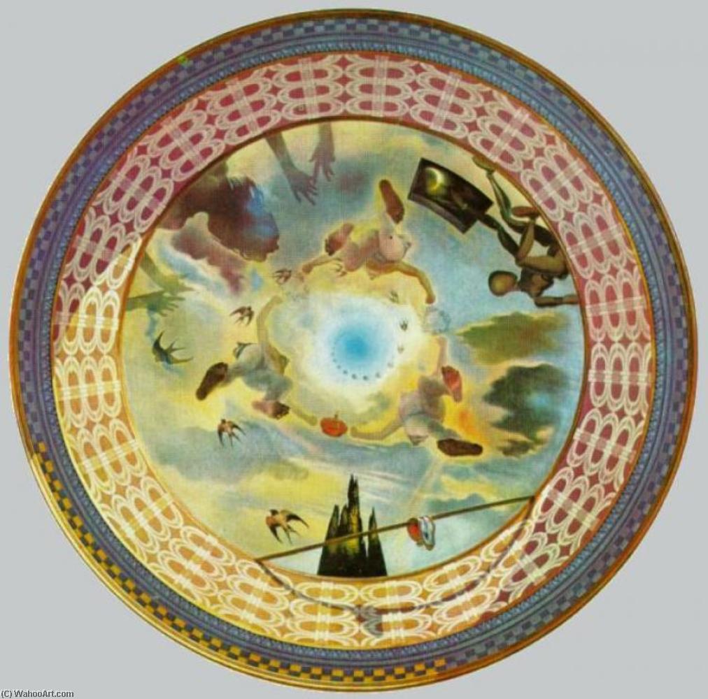 Wikioo.org - Bách khoa toàn thư về mỹ thuật - Vẽ tranh, Tác phẩm nghệ thuật Salvador Dali - Hour of the Monarchy, 1969