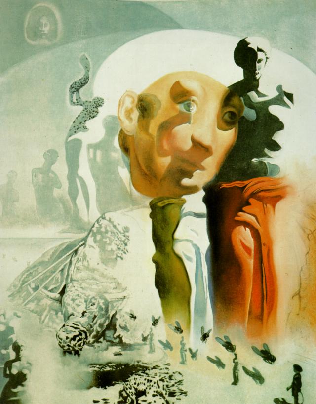 WikiOO.org - Encyclopedia of Fine Arts - Lukisan, Artwork Salvador Dali - The Face, 1972