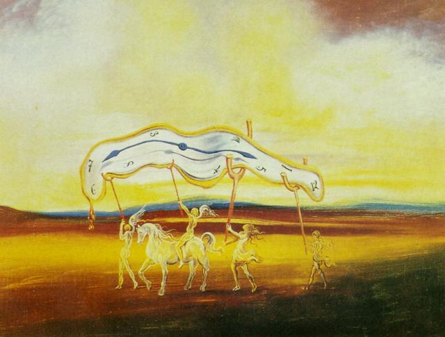 Wikioo.org - The Encyclopedia of Fine Arts - Painting, Artwork by Salvador Dali - Wounded Soft Watch, 1974
