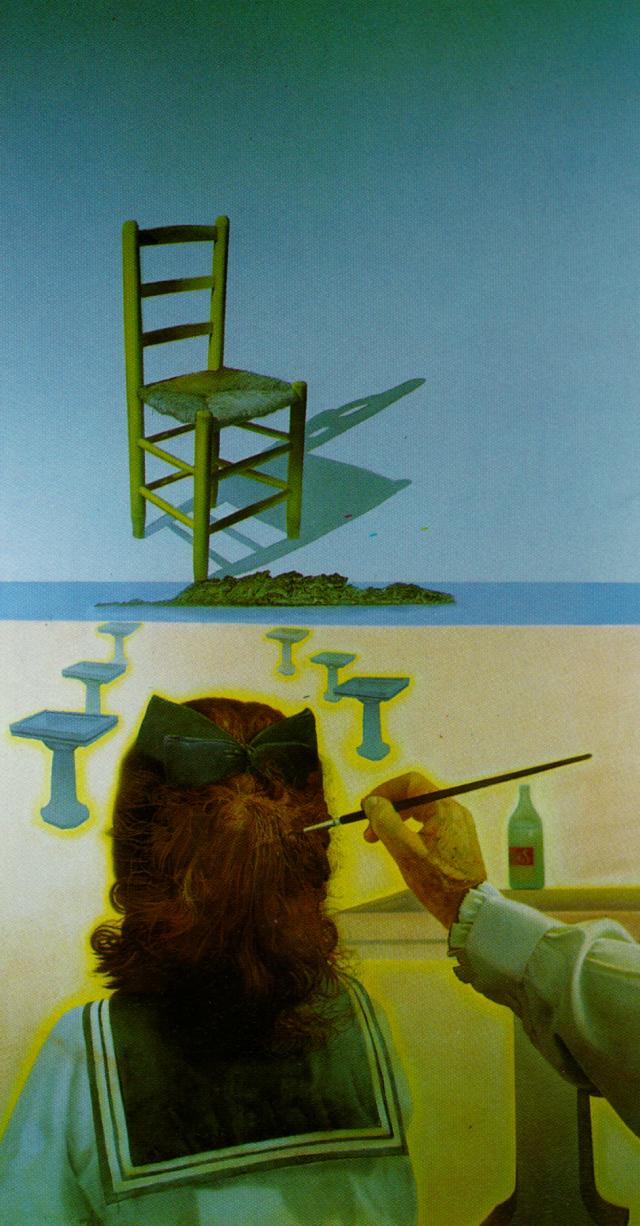 WikiOO.org - Enciclopédia das Belas Artes - Pintura, Arte por Salvador Dali - The Chair (stereoscopic work, left component), 1975