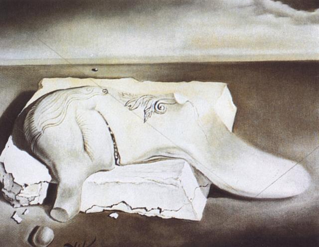 Wikioo.org – La Enciclopedia de las Bellas Artes - Pintura, Obras de arte de Salvador Dali - Monster Soft (Monstruo blando adormercido), 1976