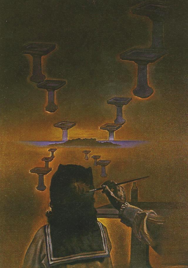 WikiOO.org - Енциклопедія образотворчого мистецтва - Живопис, Картини
 Salvador Dali - The Wash Basin (stereoscopic work, right component), 1976