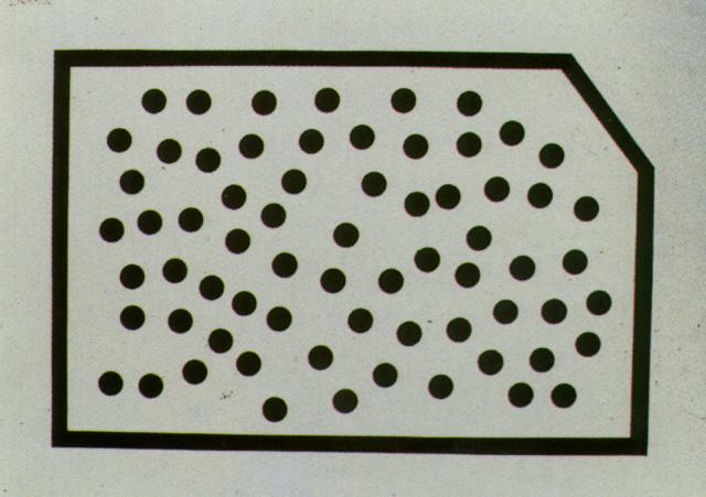 Wikioo.org - Die Enzyklopädie bildender Kunst - Malerei, Kunstwerk von Salvador Dali - randomdot korrelogramm - das goldene vlies ( stereoskopische arbeit , linker komponente , unvollendet ) , um 1977