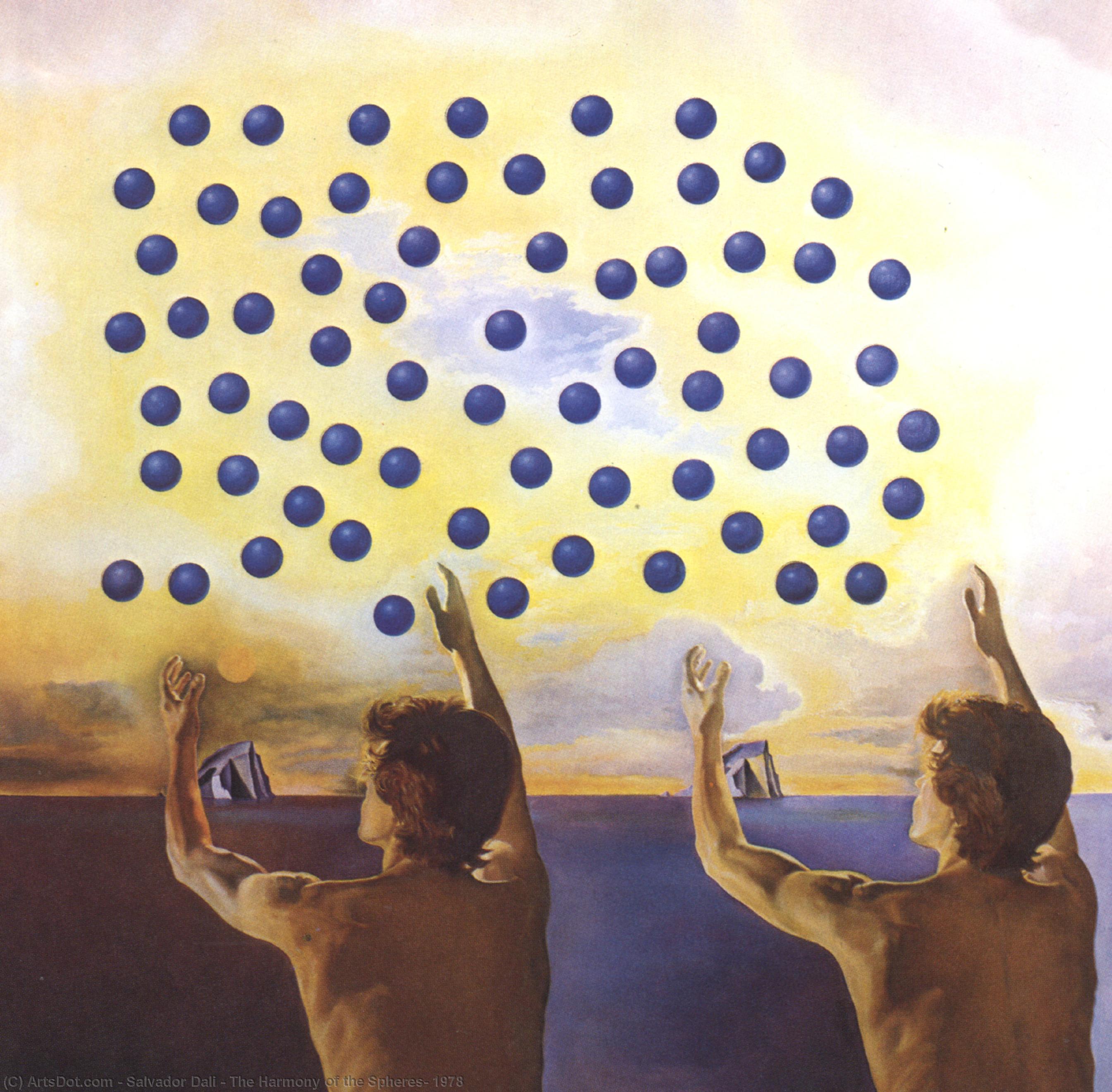 Wikoo.org - موسوعة الفنون الجميلة - اللوحة، العمل الفني Salvador Dali - The Harmony of the Spheres, 1978