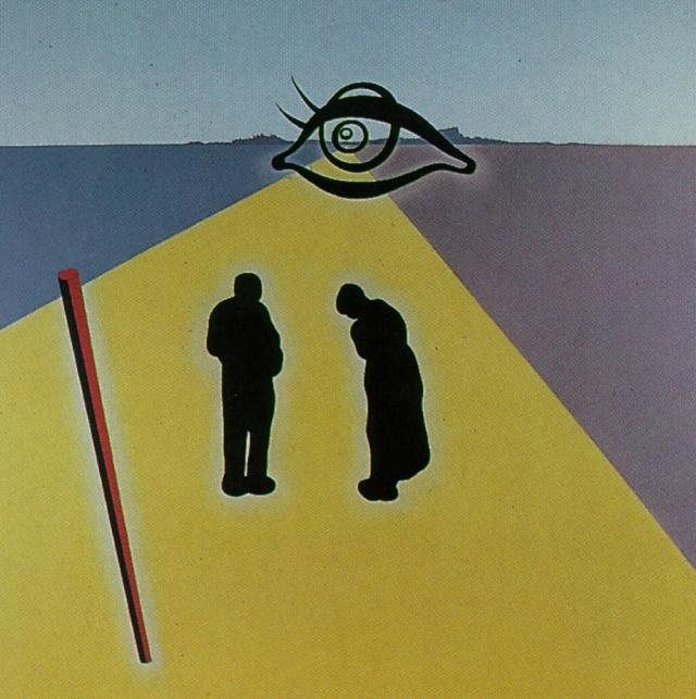 WikiOO.org - Enciklopedija dailės - Tapyba, meno kuriniai Salvador Dali - The Eye of the Angelus (stereoscopic work, right component, unfinished), 1978