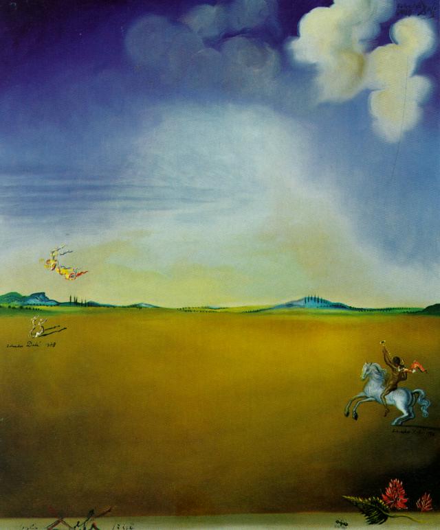 WikiOO.org - Encyclopedia of Fine Arts - Maleri, Artwork Salvador Dali - Landscape Near Ampurdan, 1978