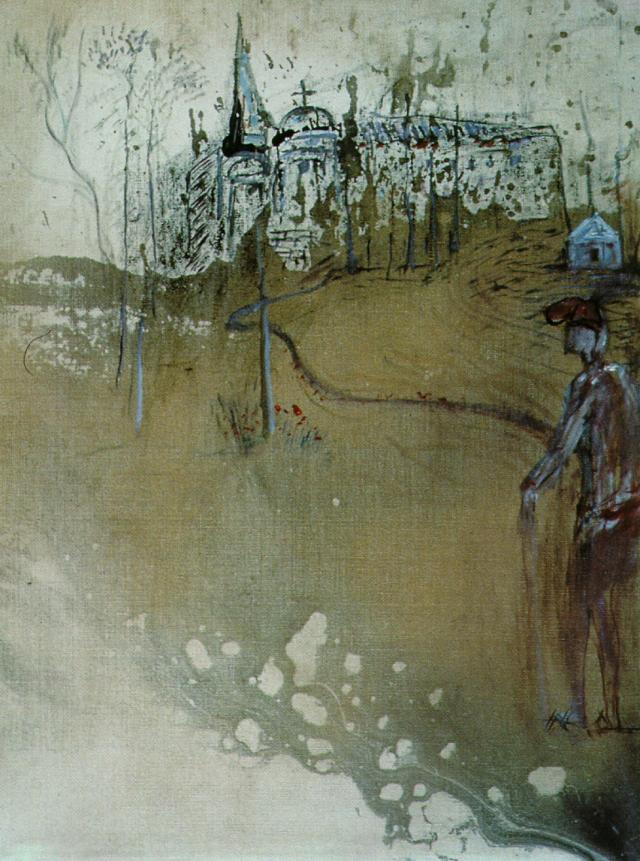 Wikioo.org – L'Enciclopedia delle Belle Arti - Pittura, Opere di Salvador Dali - Senza titolo ( paesaggio immaginario a pubol ) , 1981