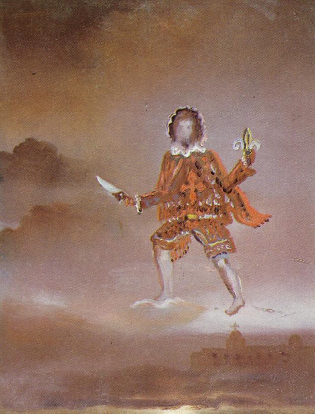 Wikioo.org - Bách khoa toàn thư về mỹ thuật - Vẽ tranh, Tác phẩm nghệ thuật Salvador Dali - Spanish Nobleman with a Cross of Brabant on His Jerkin, 1981
