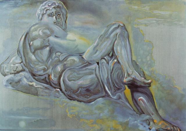 WikiOO.org - Encyclopedia of Fine Arts - Maleri, Artwork Salvador Dali - Untitled (After 'The Day' by Michelangelo), 1982