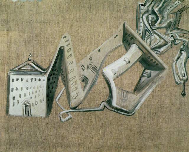 WikiOO.org - Енциклопедія образотворчого мистецтва - Живопис, Картини
 Salvador Dali - Architectural Contortion of El Escorial, 1982
