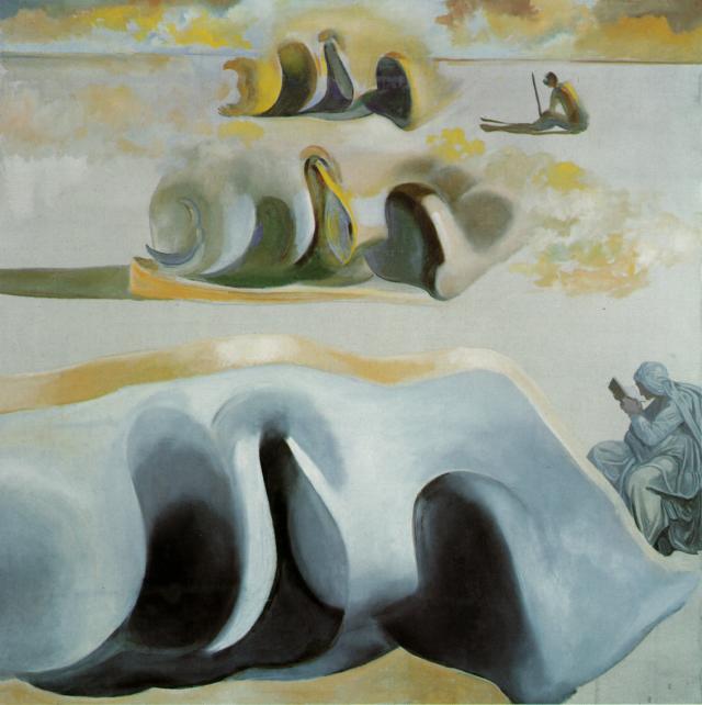 Wikioo.org - Bách khoa toàn thư về mỹ thuật - Vẽ tranh, Tác phẩm nghệ thuật Salvador Dali - The Three Glorious Enigmas of Gala (second version), 1982