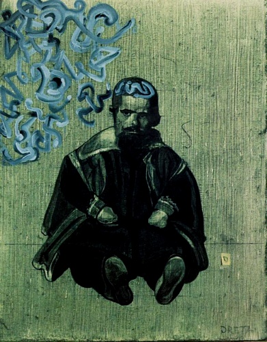 Wikioo.org - Bách khoa toàn thư về mỹ thuật - Vẽ tranh, Tác phẩm nghệ thuật Salvador Dali - Sebastian de Morra with Catastrophic Signs (stereoscopic work, unfinished), 1982