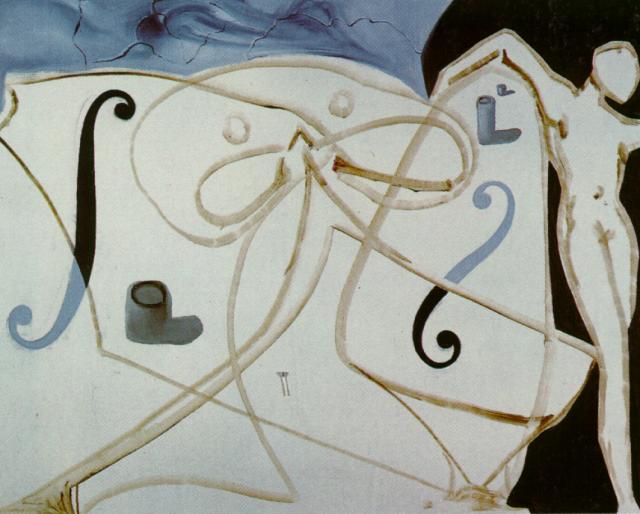 Wikioo.org - The Encyclopedia of Fine Arts - Painting, Artwork by Salvador Dali - Cutlet and Match - The Chinese Crab, 1983