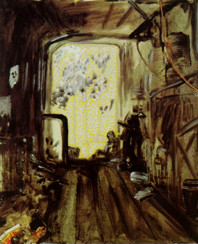 WikiOO.org - Encyclopedia of Fine Arts - Maleri, Artwork Salvador Dali - The Truck (We'll be arriving later, about five o'clock), 1983