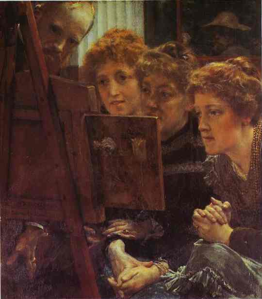 WikiOO.org - אנציקלופדיה לאמנויות יפות - ציור, יצירות אמנות Lawrence Alma-Tadema - A Family Group
