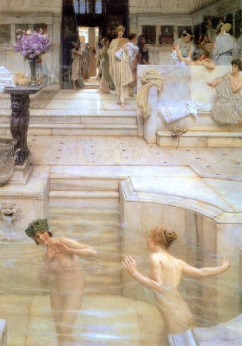 Wikioo.org - The Encyclopedia of Fine Arts - Painting, Artwork by Lawrence Alma-Tadema - A Favourite Custom