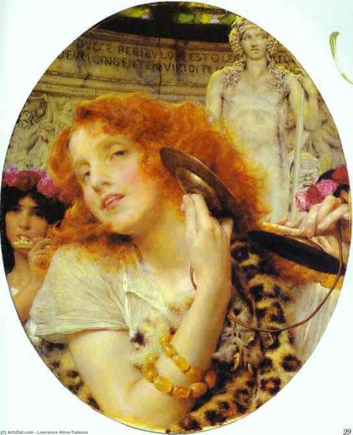 WikiOO.org - Εγκυκλοπαίδεια Καλών Τεχνών - Ζωγραφική, έργα τέχνης Lawrence Alma-Tadema - Bacchante