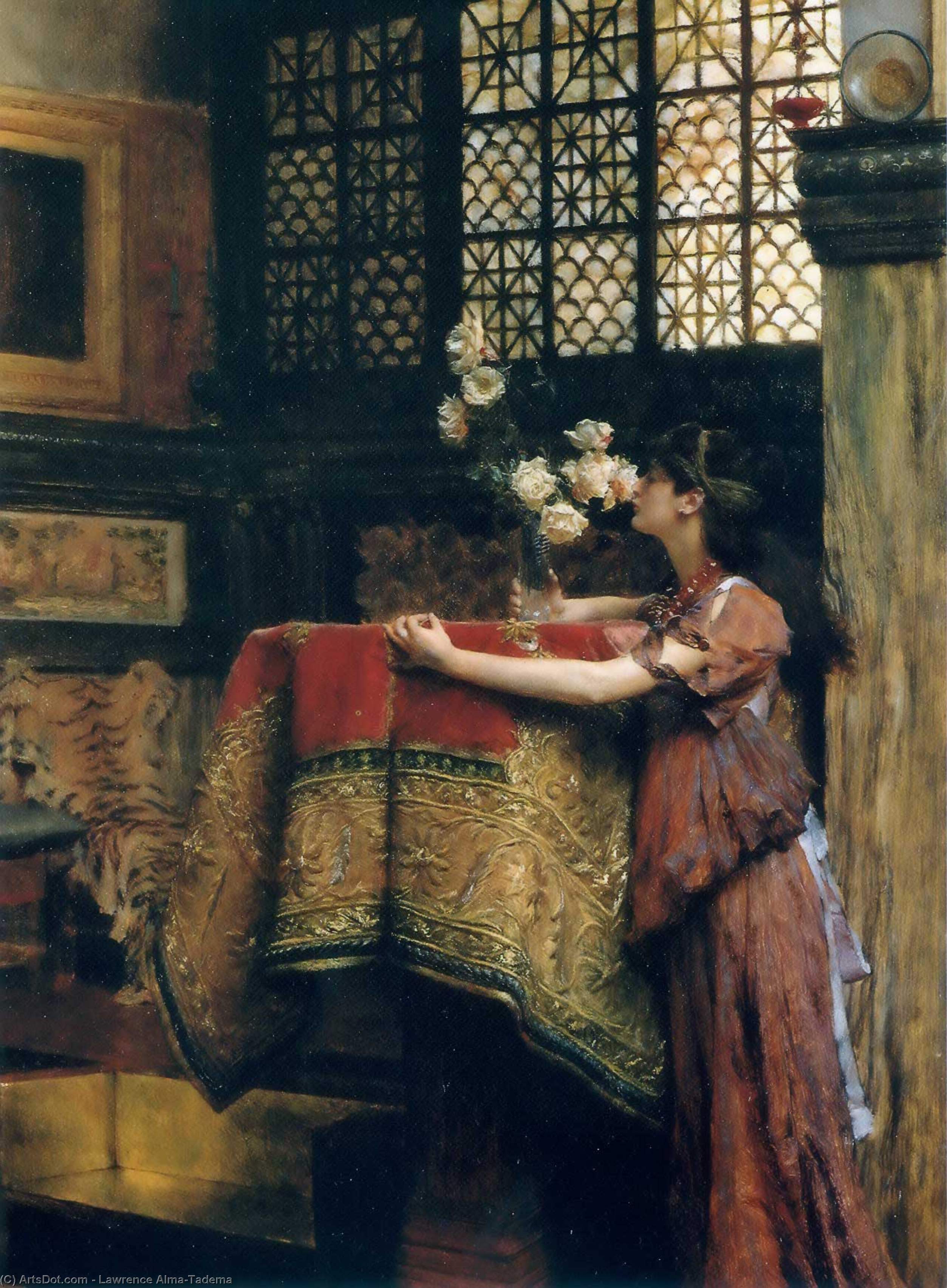 Wikioo.org - The Encyclopedia of Fine Arts - Painting, Artwork by Lawrence Alma-Tadema - In My Studio