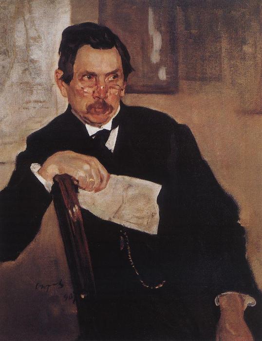 Wikioo.org - The Encyclopedia of Fine Arts - Painting, Artwork by Valentin Alexandrovich Serov - Portrait of A. Kasyanov