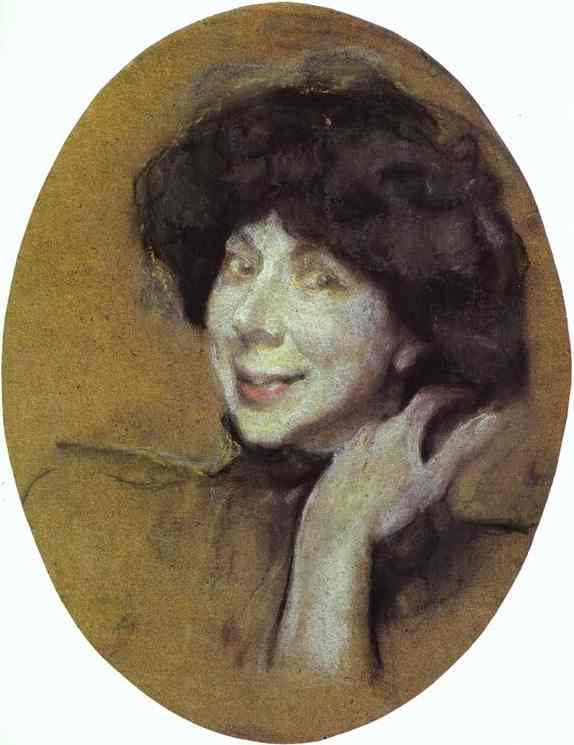 Wikioo.org - Bách khoa toàn thư về mỹ thuật - Vẽ tranh, Tác phẩm nghệ thuật Valentin Alexandrovich Serov - Portrait of Anna Benois