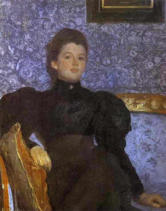 Wikioo.org - The Encyclopedia of Fine Arts - Painting, Artwork by Valentin Alexandrovich Serov - Portrait of Countess Varvara Musina-Pushkina