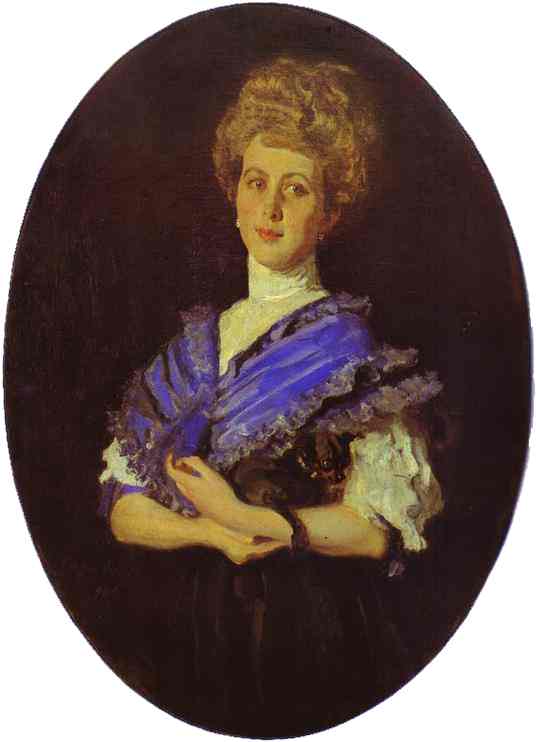 WikiOO.org - Encyclopedia of Fine Arts - Maľba, Artwork Valentin Alexandrovich Serov - Portrait of Elisaveta Karzinkina