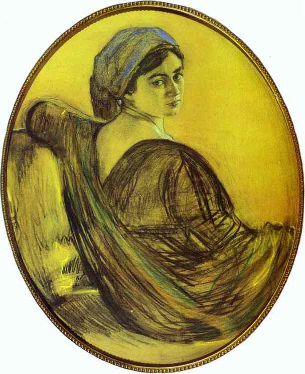 WikiOO.org - Encyclopedia of Fine Arts - Maľba, Artwork Valentin Alexandrovich Serov - Portrait of Henrietta Girshman
