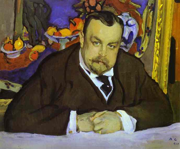 WikiOO.org - Encyclopedia of Fine Arts - Maľba, Artwork Valentin Alexandrovich Serov - Portrait of Ivan Morozov