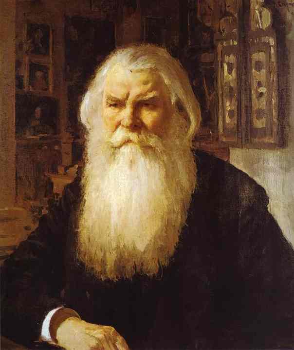 Wikioo.org - The Encyclopedia of Fine Arts - Painting, Artwork by Valentin Alexandrovich Serov - Portrait of Ivan Zabelin