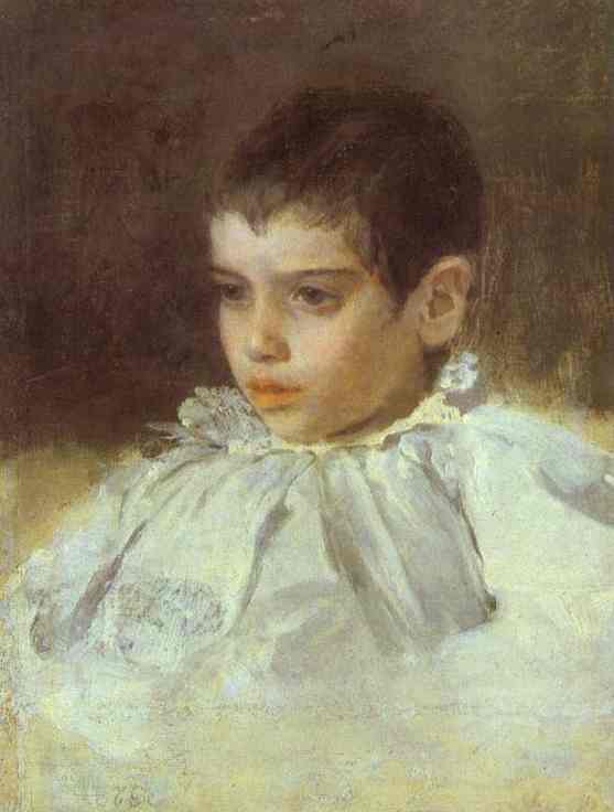 WikiOO.org - Encyclopedia of Fine Arts - Maleri, Artwork Valentin Alexandrovich Serov - Portrait of Lialia (Adelaida) Simonovich
