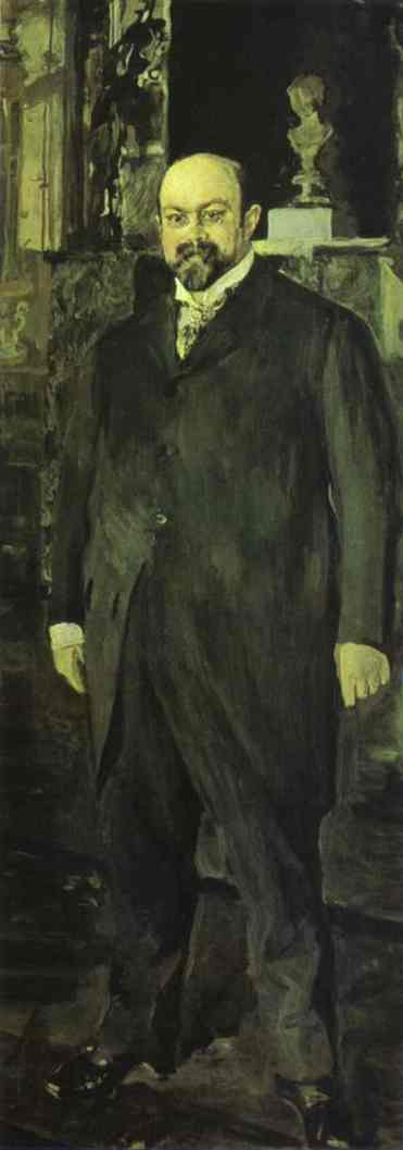 WikiOO.org - Enciclopédia das Belas Artes - Pintura, Arte por Valentin Alexandrovich Serov - Portrait of Mikhail Abramovich Morozov