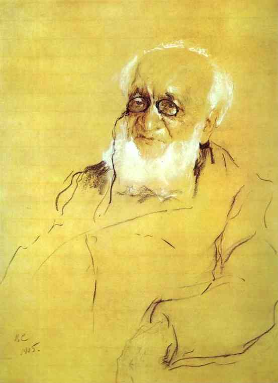 WikiOO.org - Güzel Sanatlar Ansiklopedisi - Resim, Resimler Valentin Alexandrovich Serov - Portrait of P. Semenov-Tyan-Shansky