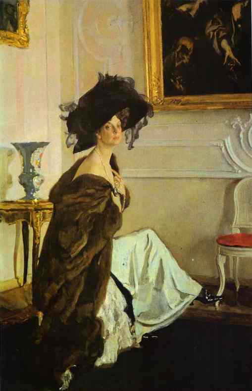 Wikioo.org - The Encyclopedia of Fine Arts - Painting, Artwork by Valentin Alexandrovich Serov - Portrait of Princess Olga Orlova