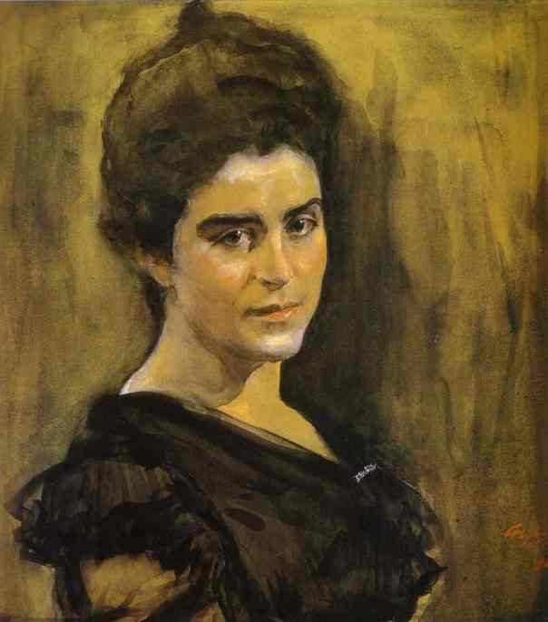 WikiOO.org - Encyclopedia of Fine Arts - Målning, konstverk Valentin Alexandrovich Serov - Portrait of Sophia Dragomirova-Lukomskaya